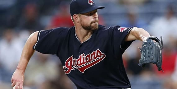 Corey Kluber Indians starter tonight against the Red Sox