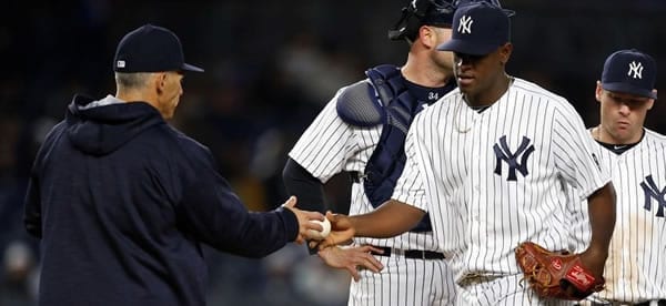 Luis Servino Yankees Starter vs Athletics