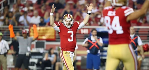 CJ Beathard 49ers QB versus Cardinals in Week 8