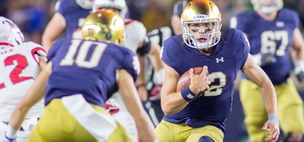 Ian Book QB Notre Dame will start against USC