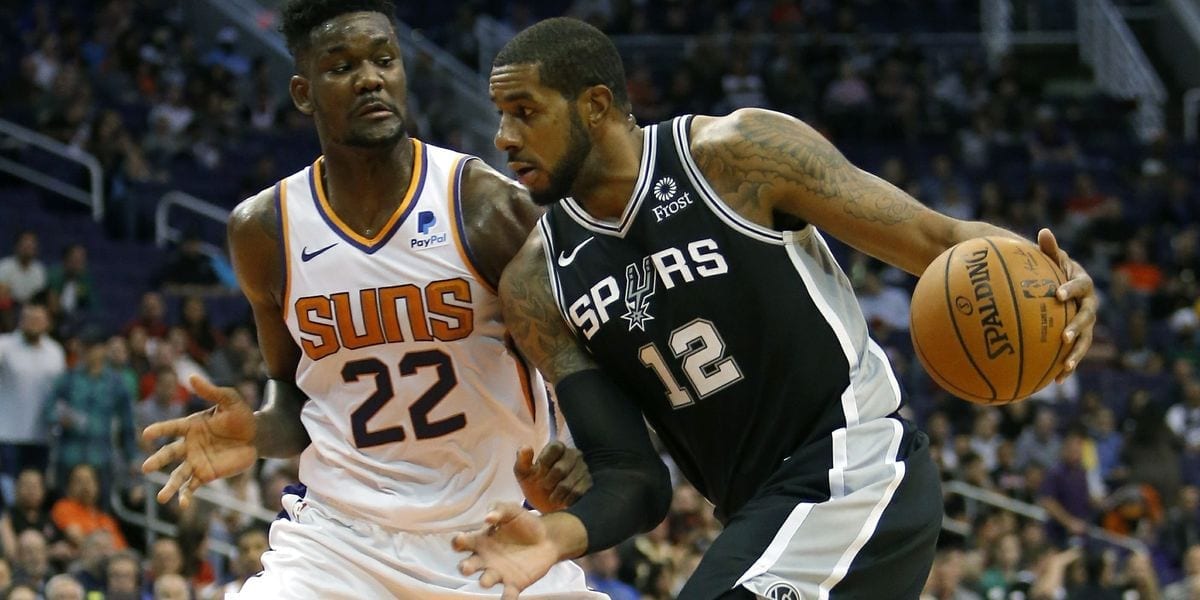 Spurs Aldridge vs Suns