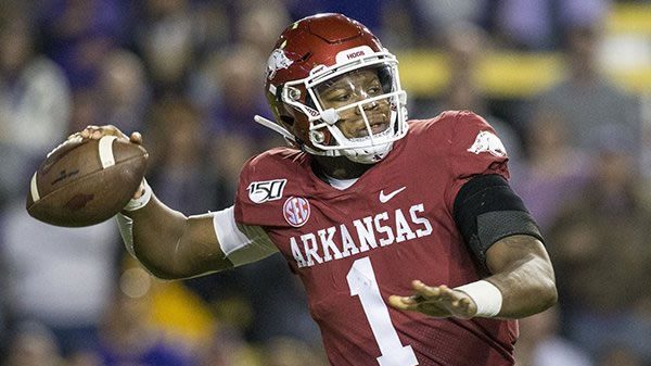 K J Jefferson Arkansas QB